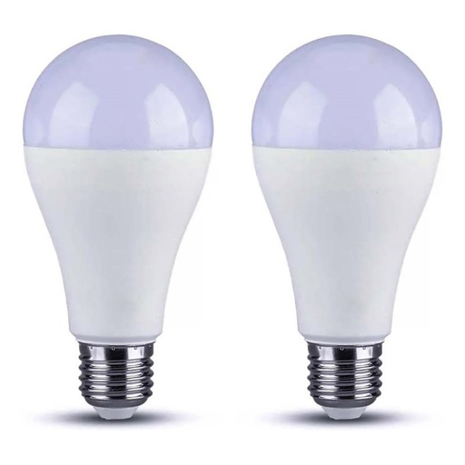 [LC27215C] 2 PZ Lampada A Led, Lampadina E27 A60 15W 1500LM Bianco Caldo 3000K