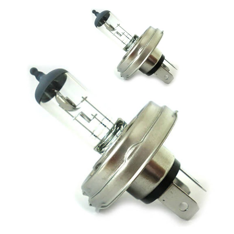 [LA1255D] Coppia lampade alogene H4 H5 P45T 12V 60/55W per fari anteriori auto e moto