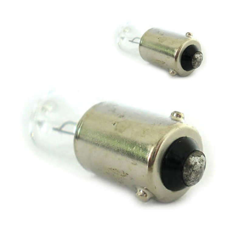 [LA1266D] Coppia lampade alogene H6W 12V 6W BAX9s per luci posizione interne e targa