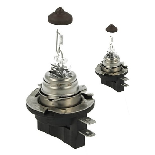 [LA1311D] 2 PZ Lampada Alogena H11B H9B 12V 55W PGJY19-2 Clear Compatibile Osram