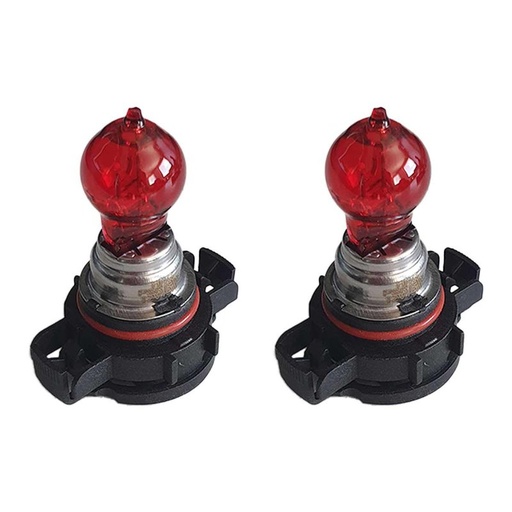 [LA1733D] 2 PZ Lampada Alogena, Lampadina PSR19W 12V 19W PG20-5 Rosso Marca CARALL