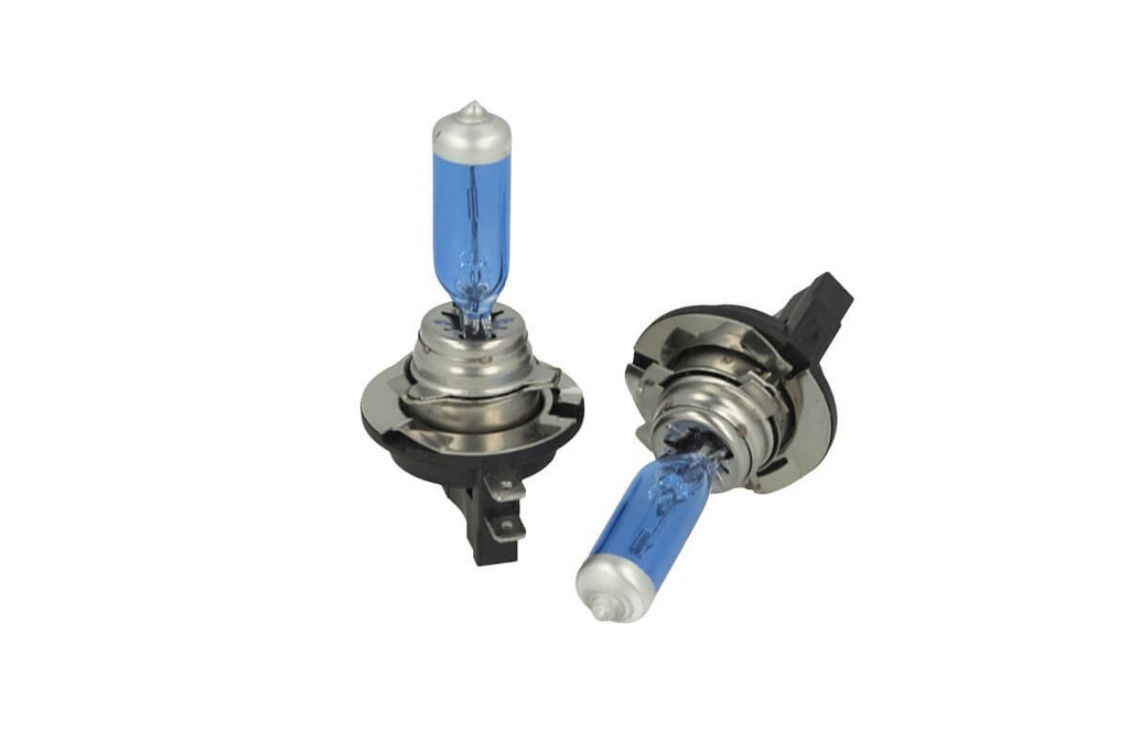 [LX1408] Coppia lampade alogene H8B 12V 35W PGJY19-1 Super White effetto Xenon