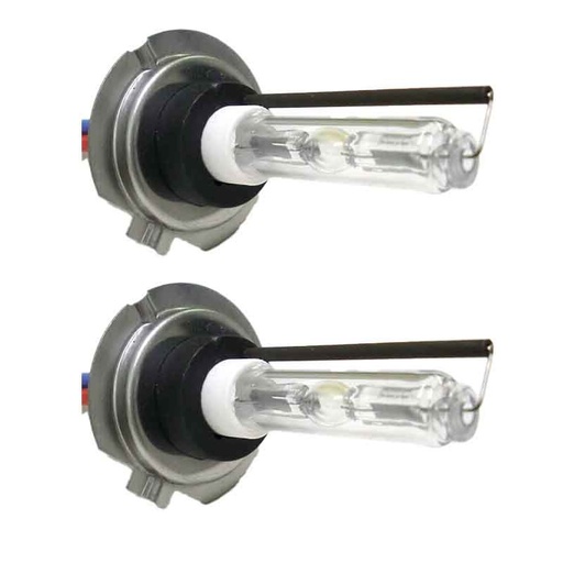 [XL0706D] Coppia 2 Pezzi Lampada Hid Xenon H7 6000K Con Attacco In Ferro 35W