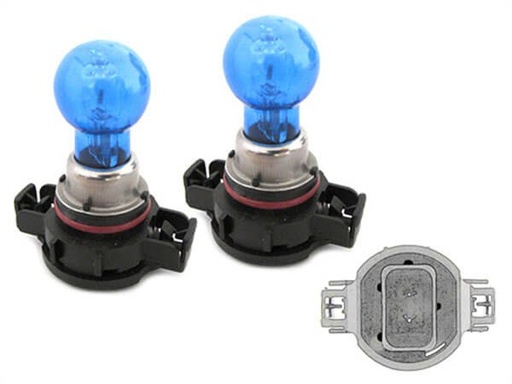 [LX1585] Coppia 2 Lampade PS24W H16 5202 12V 24W Effetto Xenon Bianco Compatibile con PS19W PG20/1