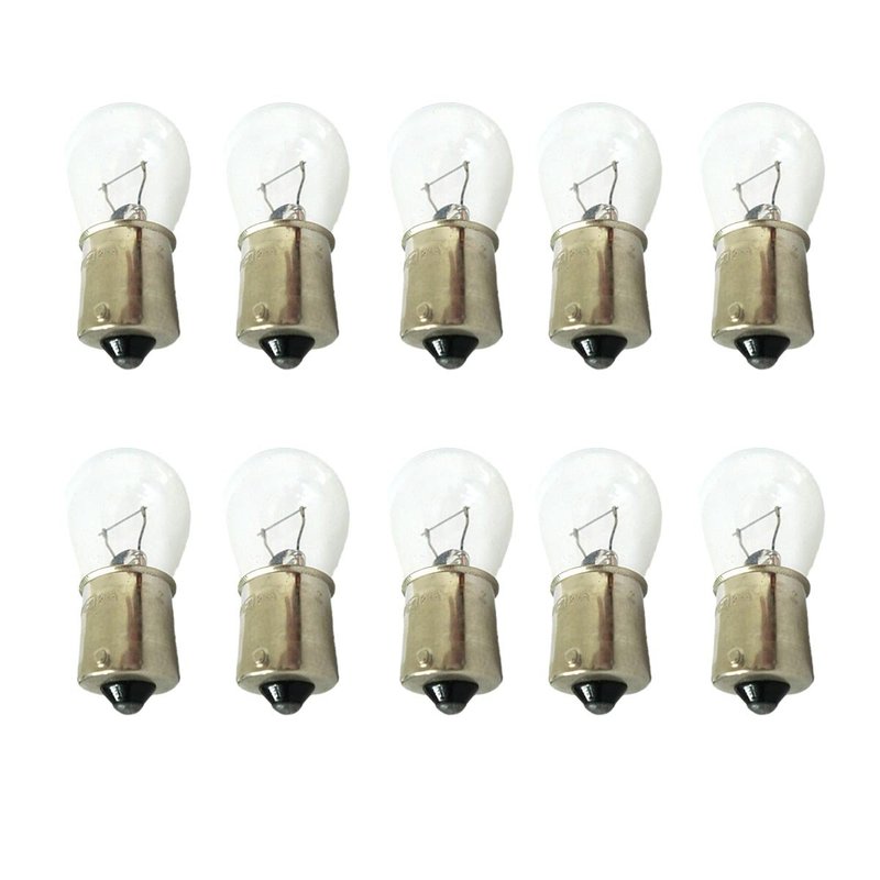 [LA1221] 10 lampade alogene S25 P21W 12V BA15S singolo filamento per stop e frecce auto