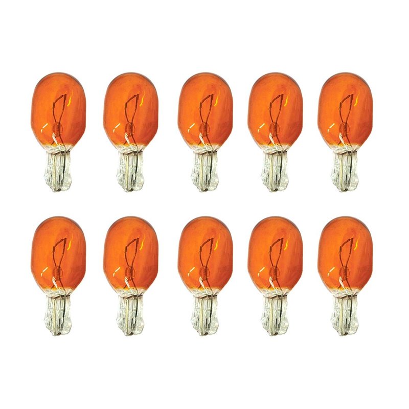 [LA1232] Set 10 lampade alogene T20 WY21W 12V 21W arancione amber per frecce auto