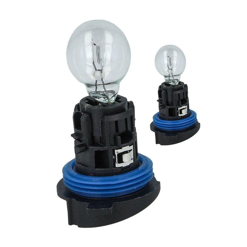 [LA1728D] 2x Lampada Alogena HP24W 12V 24W P24W Con Base Luci Diurne Peugeot Citroën