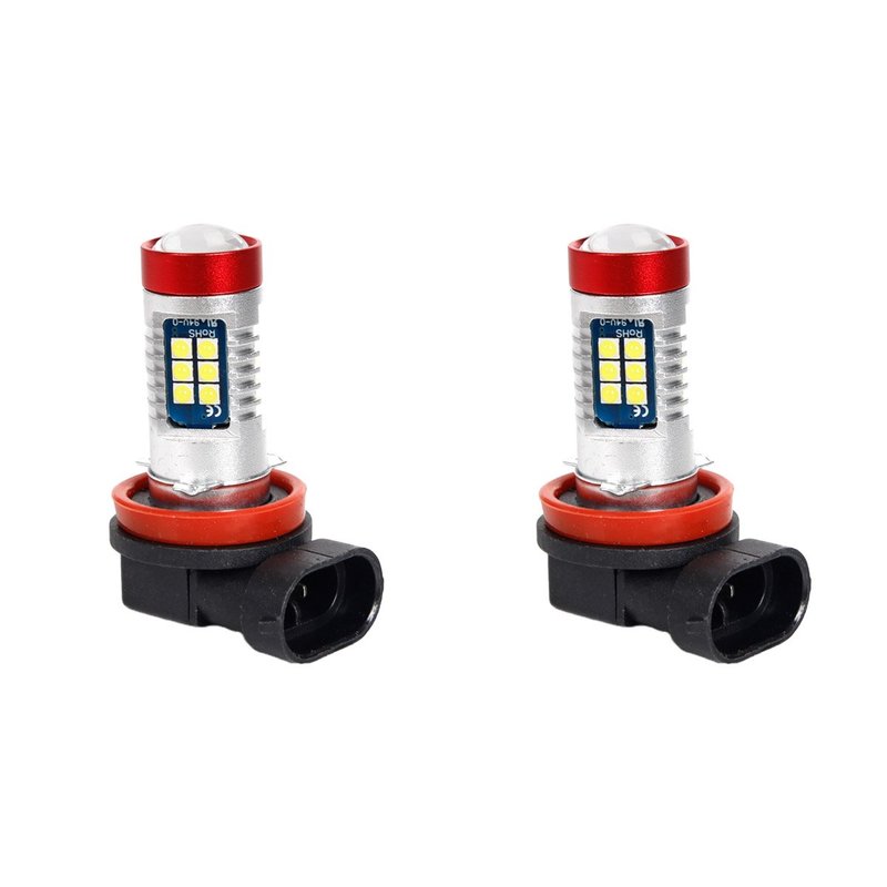 Coppia lampade LED H11 12V/24V 8W 400lm 6500K SMD 3030 per fendinebbia
