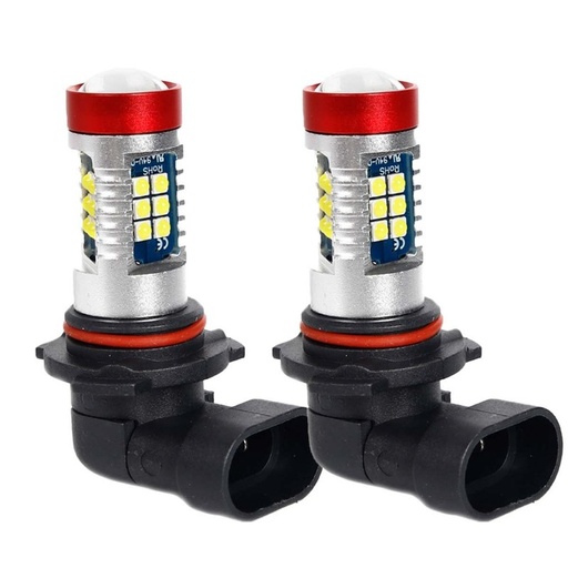 [PT200499X2] 2 PZ Lampada LED HB4 9006 12-24V 400lm 8W Bianco Freddo Per Fendinebbia Auto