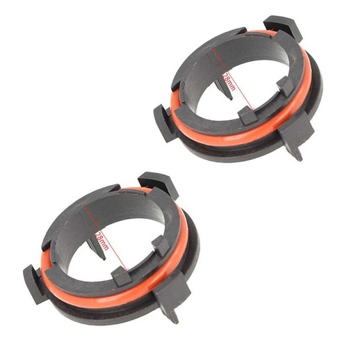 [AL0018D] 2 PZ Portalampada H7 LED Foro 28mm Compatibile con Opel Astra G Zafira CRV Mazda