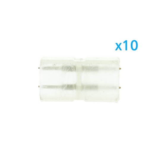 [CL2205006] 10 PZ Connettore Da 2 Pin Passo 6mm Per Unire e Allungare Bobina Led 220V Mono Colore