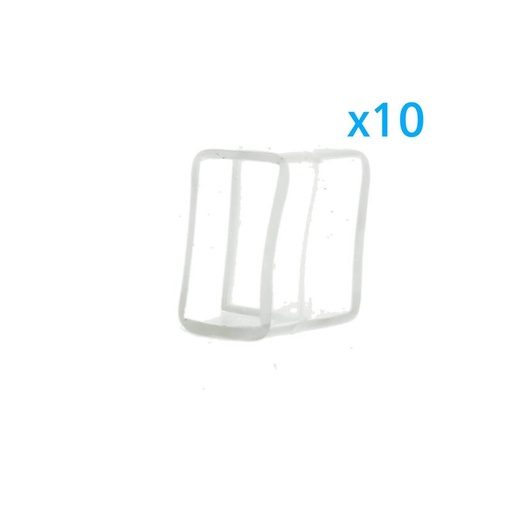 [CL2201159] 10 PZ Gommini PVC Morbida 15X9 mm per Chiusure Striscia Bobina Led Impermeabile