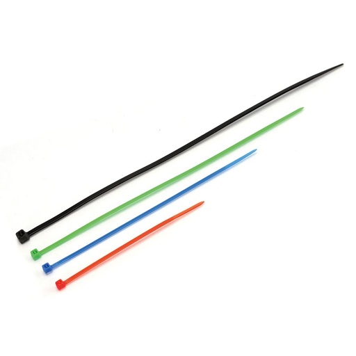[AS317749] 100 Fascette Plastica Colorati Fascette Elettricista Misure 100mm 150mm 200mm 250mm