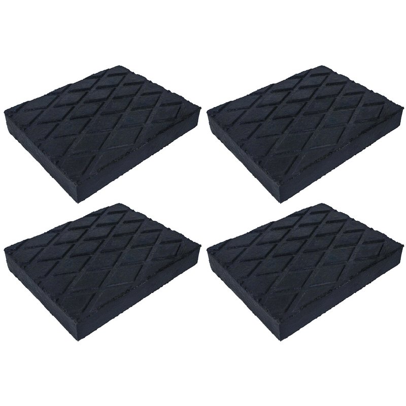 4 Pezzi Tamponi in Gomma per Ponti Sollevatori 140x110x20mm