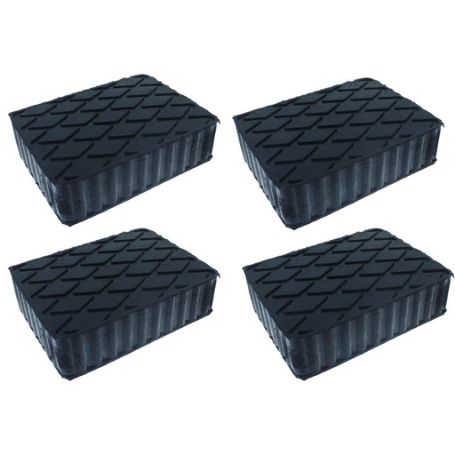 [AS161204] 4 Pezzi Tamponi in Gomma per Ponti Sollevatori 160X120X40mm