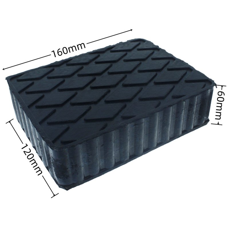 4 Pezzi Tamponi in Gomma per Ponti Sollevatori 160X120X60mm