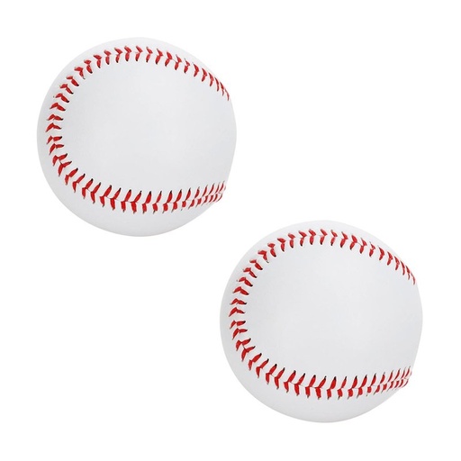 [AD341183] 2 Pezzi Palla da Baseball Softball per Training Sport e Tempo Libero Colore Blu Biianco e Giallo Diametro 7cm