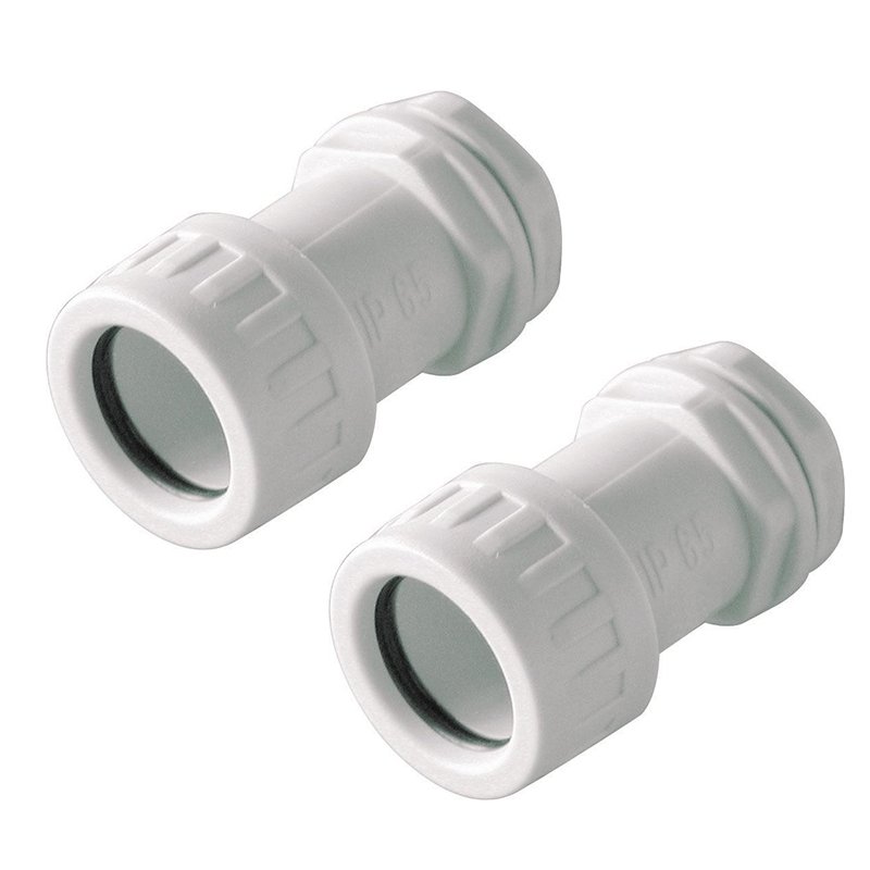 [FG27812] 2 PZ Bloccatubo Raccordo Tubo Scatola Diametro 16mm per Tubo Rigido IP65