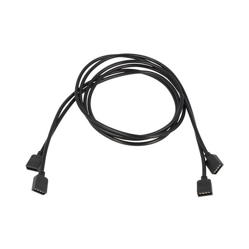 [CL7624] 2 PZ Cavo Prolunga 1 Metro con Connettori Femmine 4 Buchi Entrambi i Lati per Striscia LED RGB
