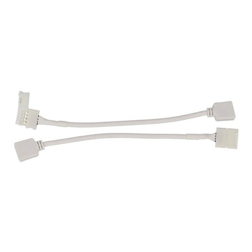 [CL7742] 2 PZ Connettori Femmine 4 Buchi Morsetto 10mm RGB per Chiusura Striscia Bobina LED