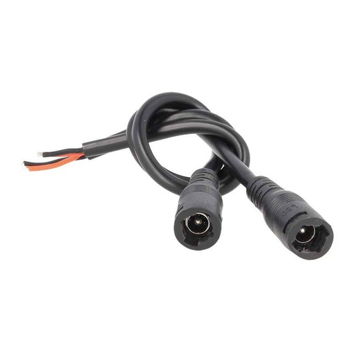 [CL7765] 2 PZ Connettori Spinotto Femmine DC Con Lock Blocco Di Sicurezza Colore Nero Diametro 5,5mm x 2,1mm