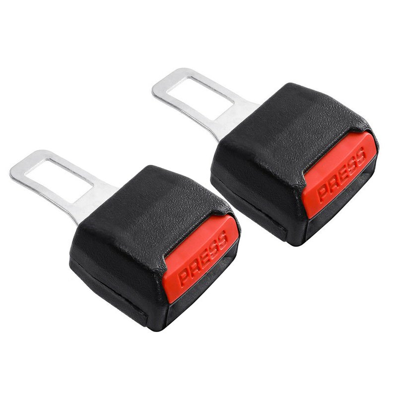 [PT04X2] 2 PZ Ganci Prolunga Cintura Sicurezza Universale Beep Stop Blocca Allarme Auto