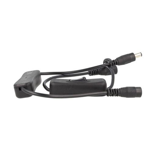 [CL7621] 2 PZ Interruttore ON OFF Colore Nero Con Connettore Presa Femmina DC JACK e Spina Maschio 5,5mm x 2,1mm
