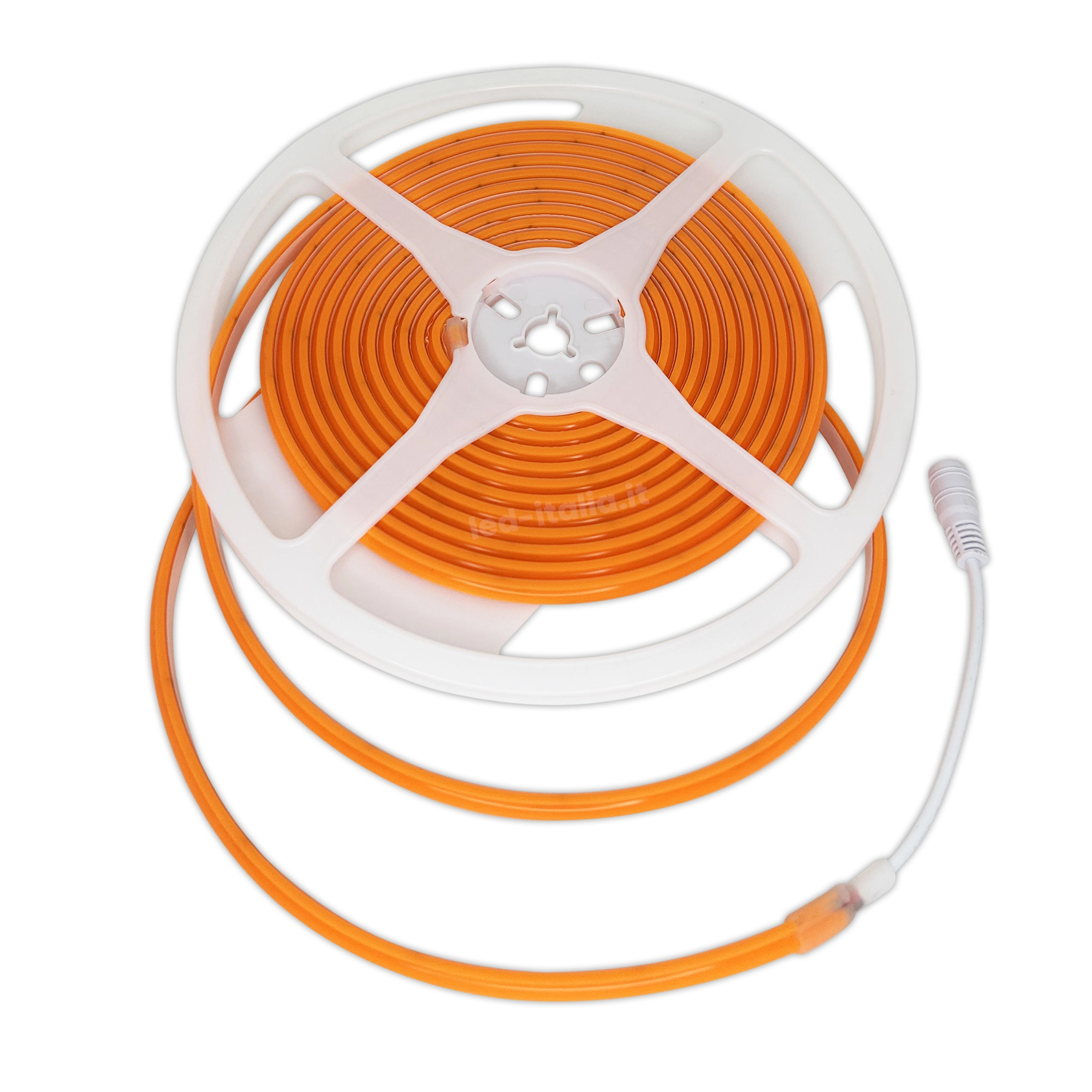 [SL24310Y] 24V Striscia Led COB Ambra 10W/M 1000LM/M IP67 5 Metri Larga 8mm SKU-23144