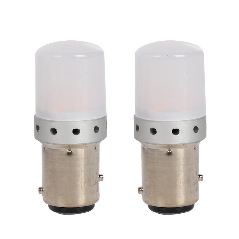 [PT200518X2] 2 Pezzi Lampada LED BAY15D S25 P21/5W 9 SMD 3030 12V 24V 300lm 1W/3.5W Doppio Filamento Ambra Piedi Sfalsati 45mm