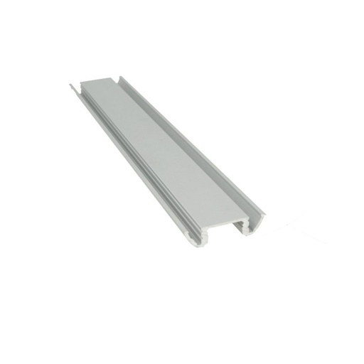 [BA5209M3] 3 Metri Profilo Canalina Barra Alluminio LED da Pavimento Soffitto con Bordo per Strip Bobina LED fino 12mm