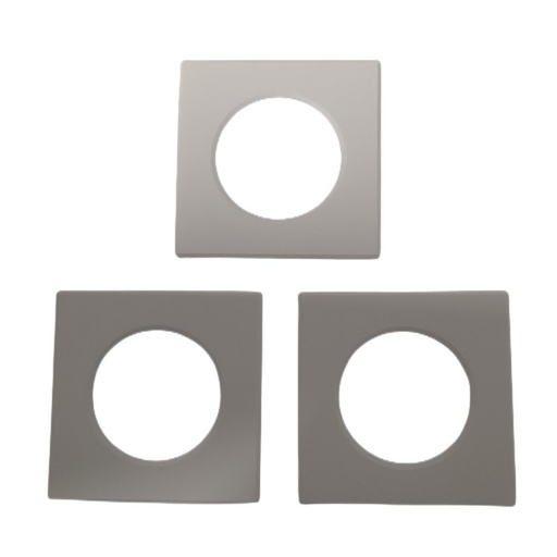 [FP875SW] 3 Pezzi Coperchi Quadrati Bianco Per Faretti Led FP8705W