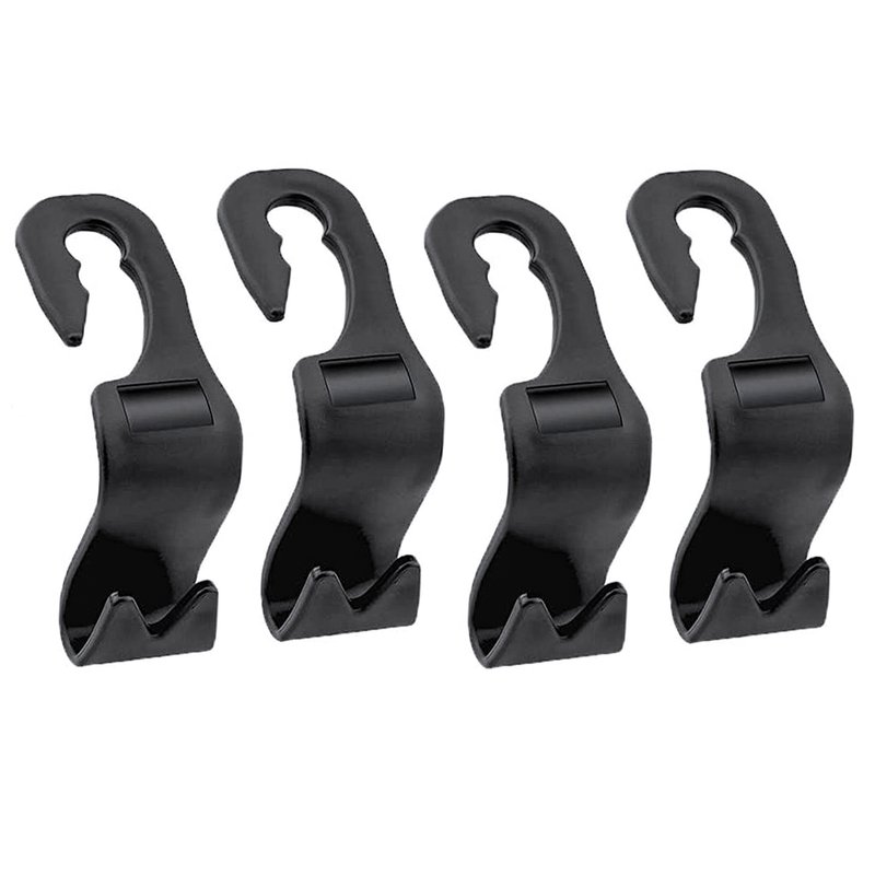 [PT01X4] 4 PZ Gancio per Poggiatesta Sedile Anteriore e Posteriore Auto Appendiabiti Porta Borsa Sacco Fino a 10KG