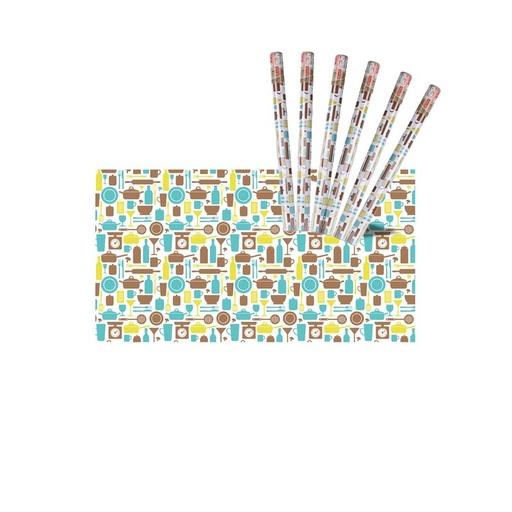 [AB345058X6] 6 Rotoli Carta Adesive Per Mobili 45X200cm Colorati con Disegni Carta da Parati Autoadesive Rivestimento PVC Lavabile