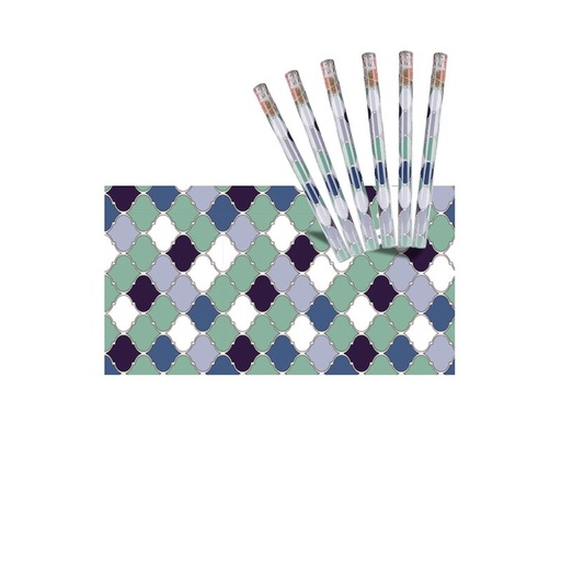 [AB345073X6] 6 Rotoli Carta Adesive Per Mobili 45X200cm Colorati con Disegni Carta da Parati Autoadesive Rivestimento PVC Lavabile