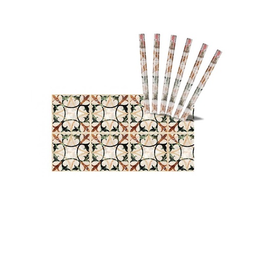 [AB345080X6] 6 Rotoli Carta Adesive Per Mobili 45X200cm Colorati con Disegni Carta da Parati Autoadesive Rivestimento PVC Lavabile