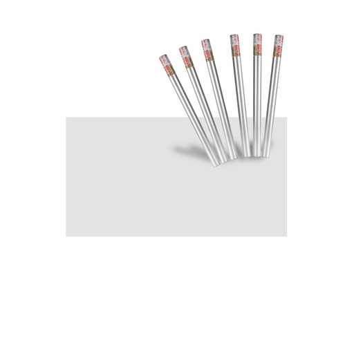 [AB345099X6] 6 Rotoli Carta Adesive Per Mobili 45X200cm Colore Argento Carta da Parati Autoadesive Rivestimento PVC Lavabile