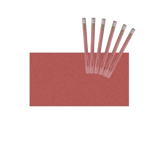[AB345123X6] 6 Rotoli Carta Adesive Per Mobili 45X200cm Colore Rosso Satinato Carta da Parati Autoadesive Rivestimento PVC Lavabile