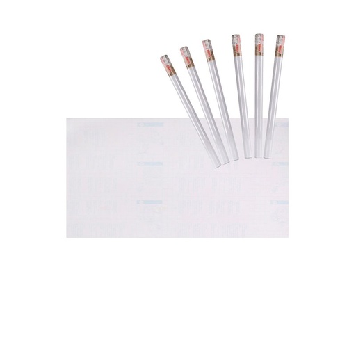 [AB345100X6] 6 Rotoli Carta Adesive Per Mobili 45X200cm Colore Trasparente Carta da Parati Autoadesive Rivestimento PVC Lavabile