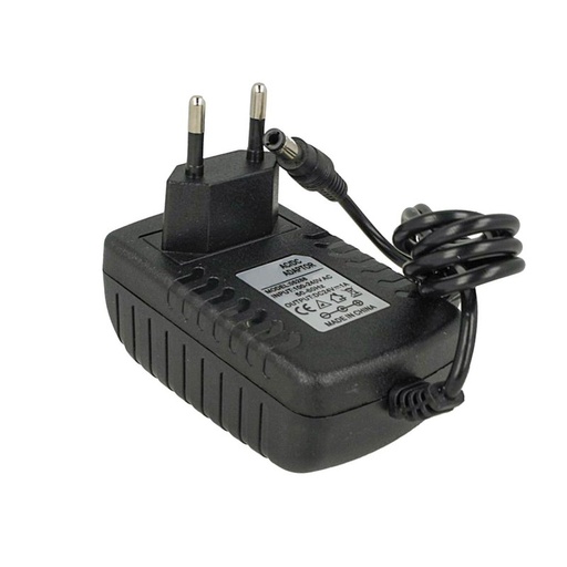 [CV7243] 24V Trasformatore Alimentatore 24W 1A con Spina da Presa 220V a DC 24V Nero