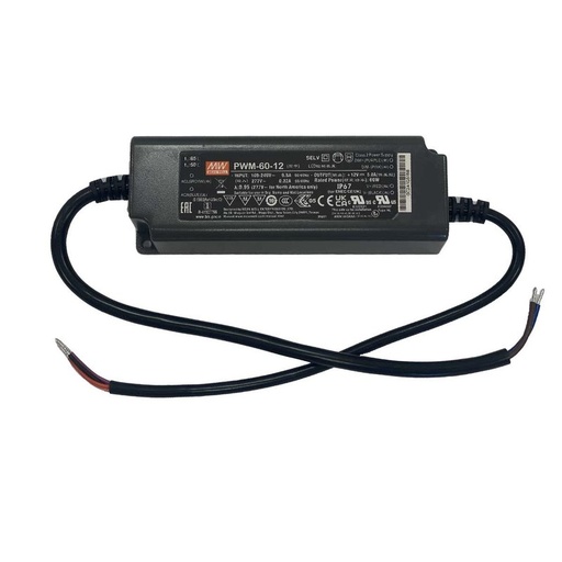 [MW-PWM-60-12] Alimentatore Led MW MEAN WELL PWM-60-12 Dimmerabile 60W 12V IP67 Dimming 3 in 1 0-10V 10V PWM Resistance