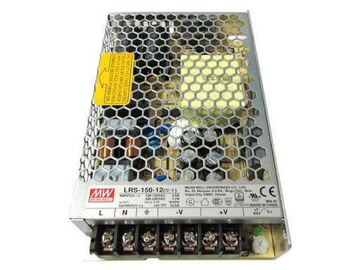 [MW-LRS-150-12] Alimentatore MW MEAN WELL CV 150W 12,5A LRS-150-12 Trasformatore Da AC 220V A DC 12V Per Prodotti Led