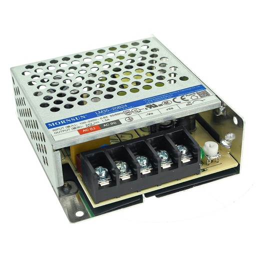 [CV02035] Alimentatore Trasformatore 24V 35W 1,5A Per Striscia Led 24V Mornsun LM35-20B24