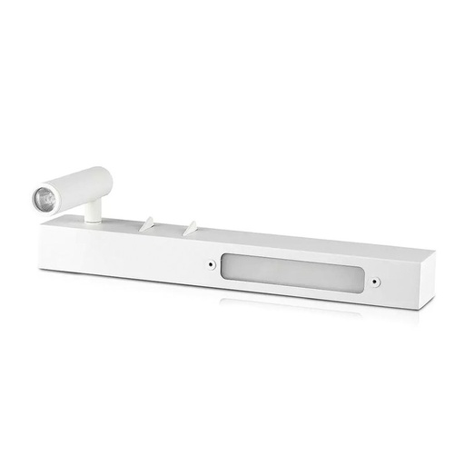[LD1488C] Applique da Comodino Per Lettura Con Doppia Illuminazione 3+6W Colore Bianco 3000K Hotel Casa SKU-211488