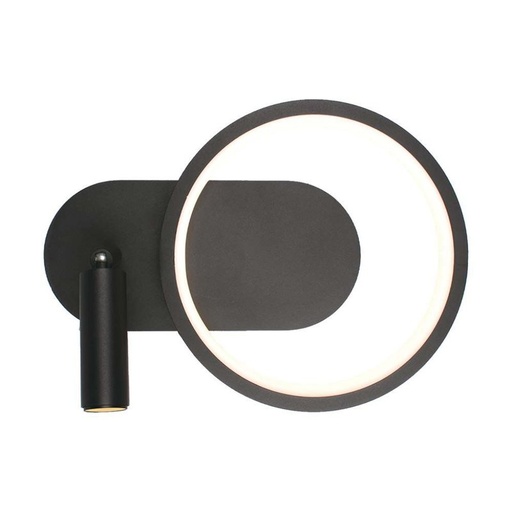 [LD14980C] Applique Lampada LED da Muro 14W 250*100*180mm in Metallo Colore Nero 3000K SKU-14981