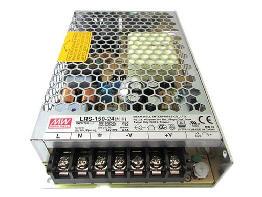 [MW-LRS-150-24] Alimentatore MW MEAN WELL CV Trasformatore 24V 150W 6,5A LRS-150-24 Per Prodotti A Led