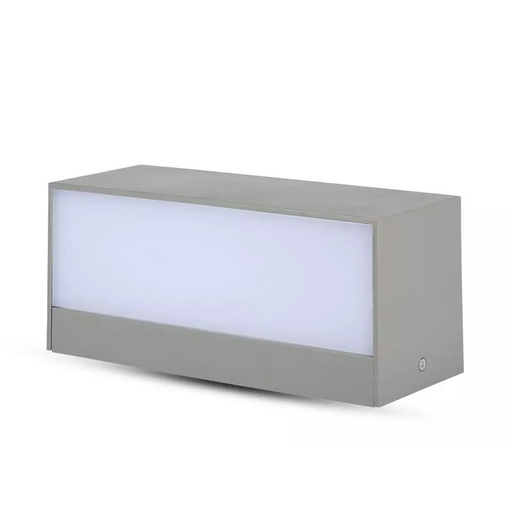 [LD8242C] Applique Lampada LED da Muro Rettangolare 12W Doppio Fascio Luminoso Colore Grigio 3000K IP65 SKU-218242
