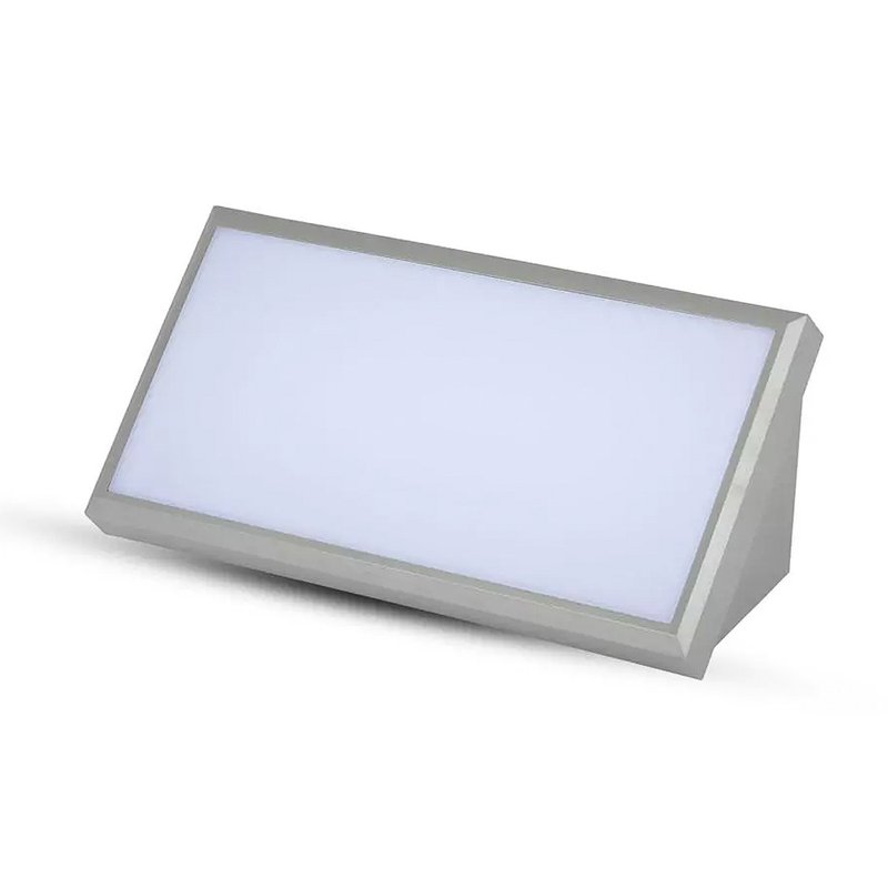 [LD8055C] Applique Lampada Led Da Parete Angolare 20W Colore Grigio 3000K IP65 Luce Indiretto SKU-218236