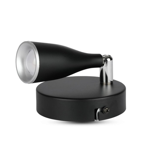 [LD0808C] Applique Lampada Led Da Parete Colore Nero 3000K Con Testa Orientabile IP20 4,5W SKU-218263