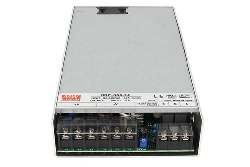 [MW-RSP-500-24] Alimentatore MW MEAN WELL CV Trasformatore RSP-500-24 500W 24V 21A