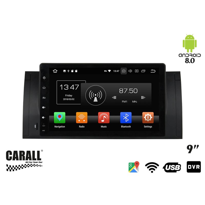 [KD9505] Autoradio Android 8,0 BMW E39 GPS DVD USB SD WI-FI Bluetooth Navigatore